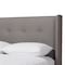 Baxton Studio Brooklyn Walnut Wood Grey Queen Size Platform Bed 140-7539 - alternate 5